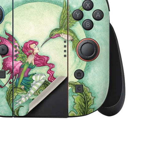Flirting Fairy and Hummingbird by Amy Brown Nintendo Switch 2 (2025) Joy-Con Controller Skin