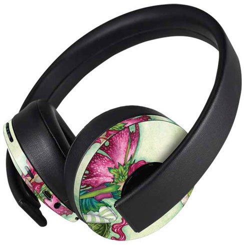 Flirting Fairy and Hummingbird by Amy Brown PlayStation 4 Gold Wireless Headset Skin