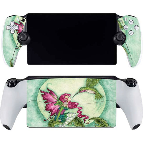 Flirting Fairy and Hummingbird by Amy Brown PlayStation Portal Remote Player Skin