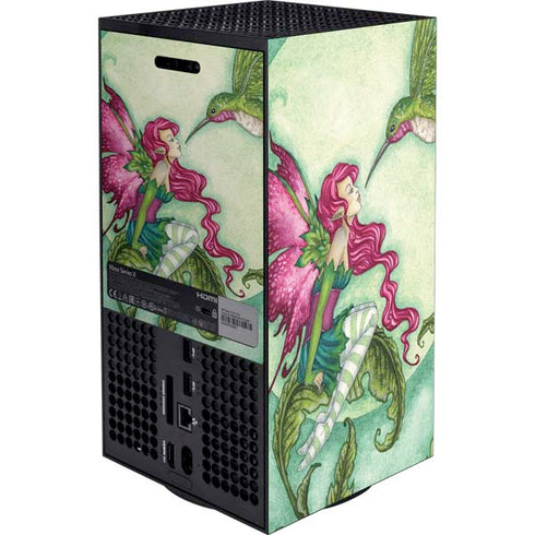 Flirting Fairy and Hummingbird by Amy Brown XBox Series X Digital Edition Bundle Skin