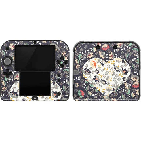 Floral Heart Nintendo 2DS Skin