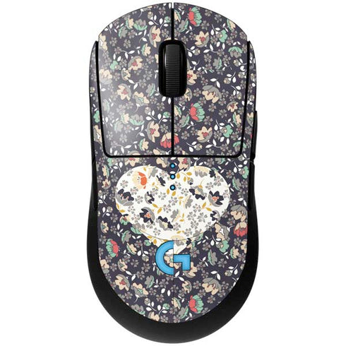 Floral Heart G Pro Wireless Gaming Mouse Skin