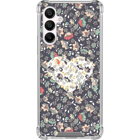 Floral Heart Galaxy A16 5G Clear Case