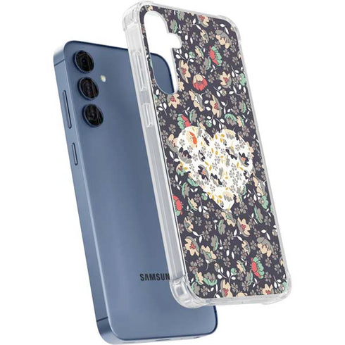 Floral Heart Galaxy A35 5G Clear Case