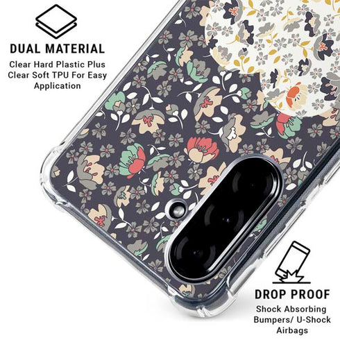 Floral Heart Galaxy A36 5G Clear Case