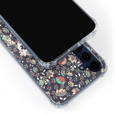 Floral Heart Galaxy A55 5G Clear Case