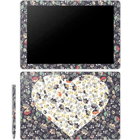 Floral Heart Galaxy Book 12in Skin