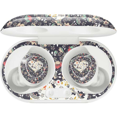 Floral Heart Galaxy Buds Plus Skin