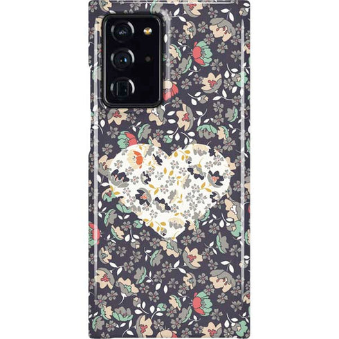 Floral Heart Galaxy Cases
