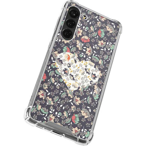 Floral Heart Galaxy S24 FE Clear Case