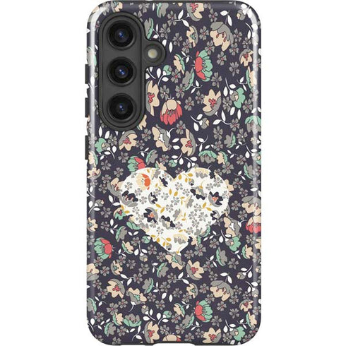 Floral Heart Galaxy S25 Impact Case