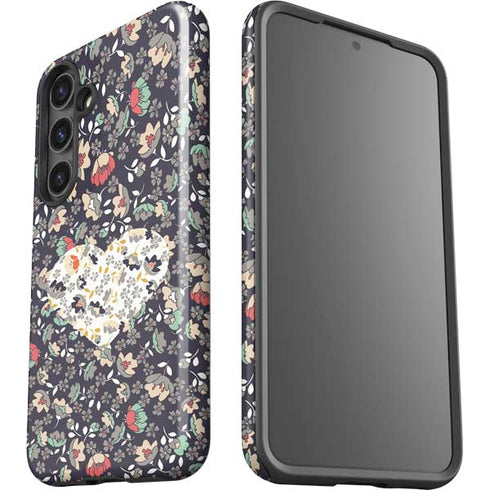 Floral Heart Galaxy S25 Impact Case