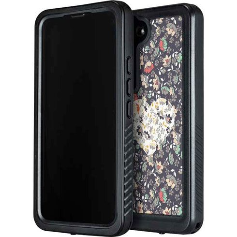 Floral Heart Galaxy S24 Plus Waterproof Case