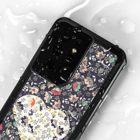 Floral Heart Galaxy S24 Ultra Waterproof Case