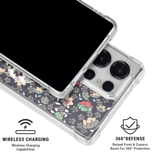 Floral Heart Galaxy S25 Ultra Clear Case