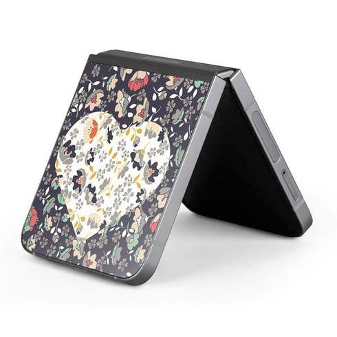 Floral Heart Galaxy Z Flip6 Skin