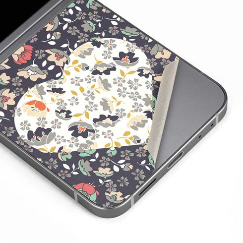 Floral Heart Galaxy Z Flip6 Skin