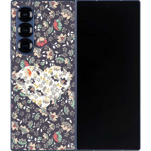 Floral Heart Galaxy Z Fold6 Skin