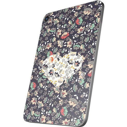 Floral Heart Apple iPad Mini Skin