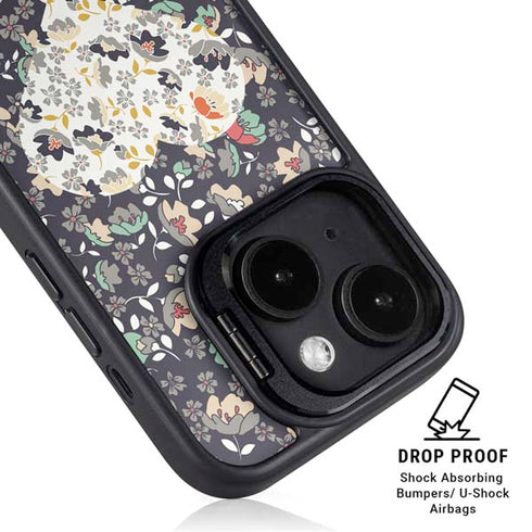 Floral Heart iPhone 14 Plus Kickstand Case