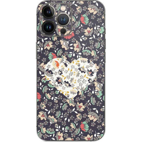 Floral Heart iPhone 15 Pro Max Skin