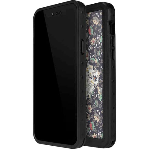 Floral Heart iPhone 15 Pro Waterproof Case