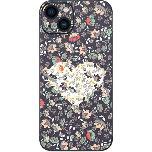 Floral Heart iPhone 15 Skin