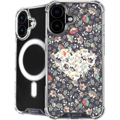 Floral Heart iPhone 16 MagSafe Case