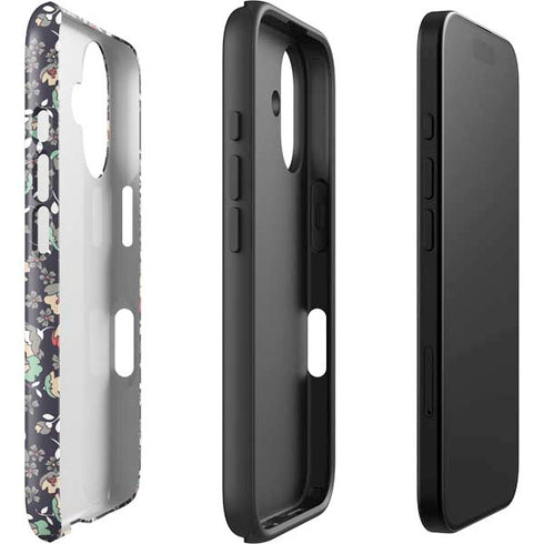 Floral Heart iPhone 16 Plus Impact Case