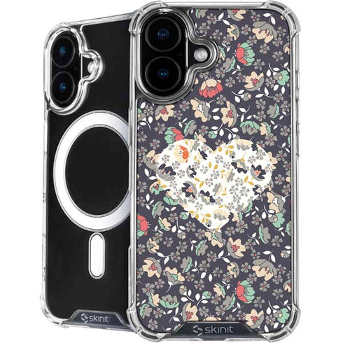 Floral Heart iPhone 16 Plus MagSafe Case
