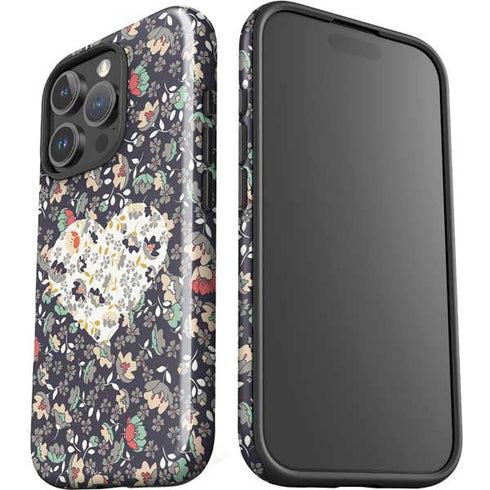 Floral Heart iPhone 16 Pro Impact Case