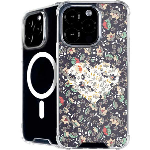 Floral Heart iPhone 16 Pro MagSafe Case