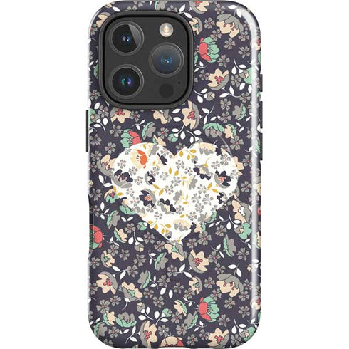 Floral Heart iPhone 16 Pro Magsafe Impact Case