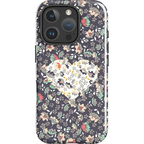 Floral Heart iPhone 16 Pro Max Impact Case