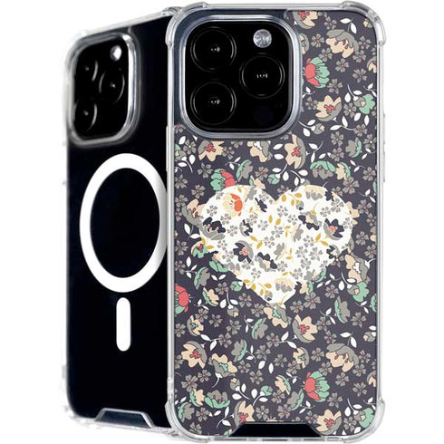 Floral Heart iPhone 16 Pro Max MagSafe Case