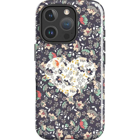 Floral Heart iPhone 16 Pro Max Magsafe Impact Case