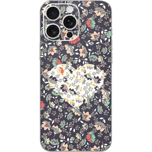 Floral Heart iPhone 16 Pro Max Skin