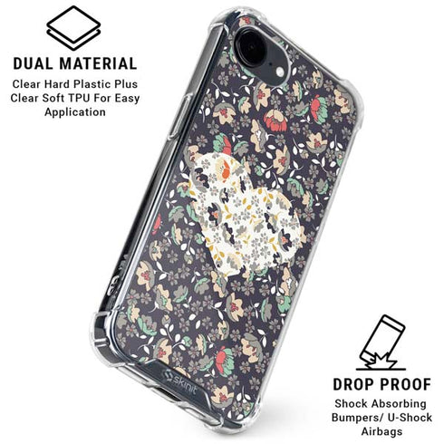 Floral Heart iPhone 16e Clear Case