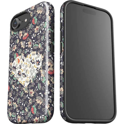 Floral Heart iPhone 16e Impact Case