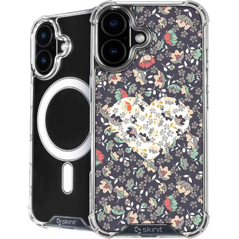 Floral Heart iPhone 17 MagSafe Case