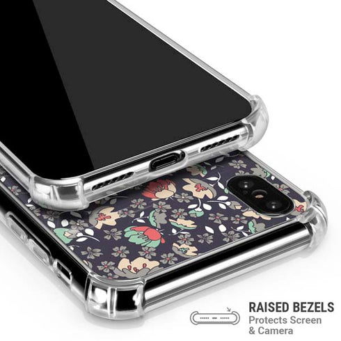 Floral Heart iPhone X/XS Clear Case
