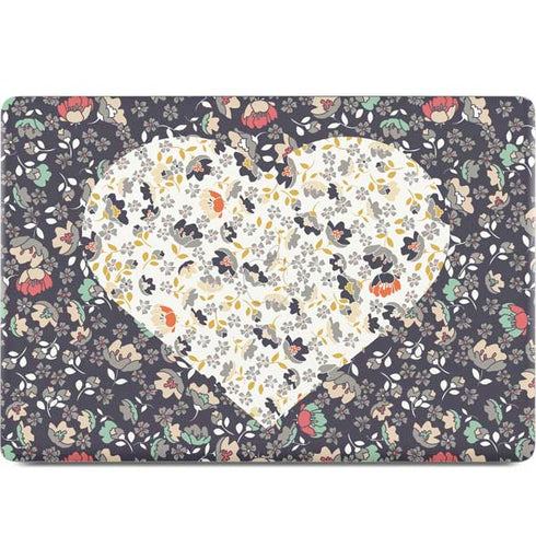 Floral Heart MacBook Skins
