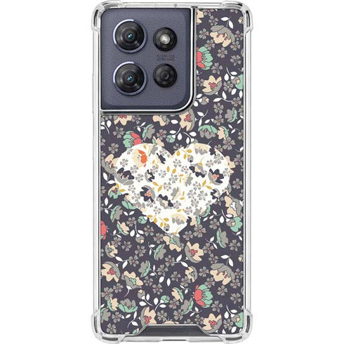 Floral Heart Moto G 5G (2025) Clear Case