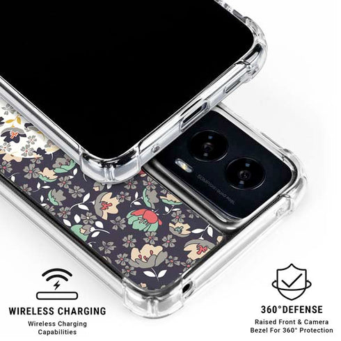 Floral Heart Moto G Power 5G (2024) Clear Case