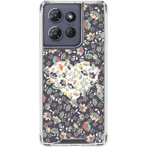 Floral Heart Moto G Stylus 5G (2025) Clear Case