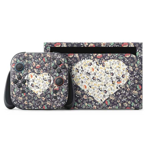 Floral Heart Nintendo Switch 2 (2025) with Joy-Con Skin