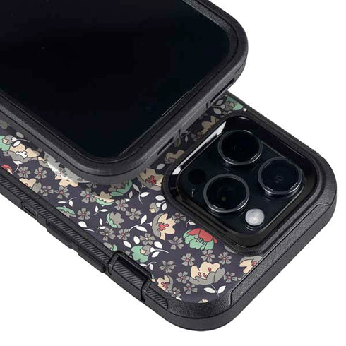 Floral Heart Otterbox Defender iPhone Skin