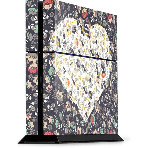 Floral Heart PlayStation PS4 Skins