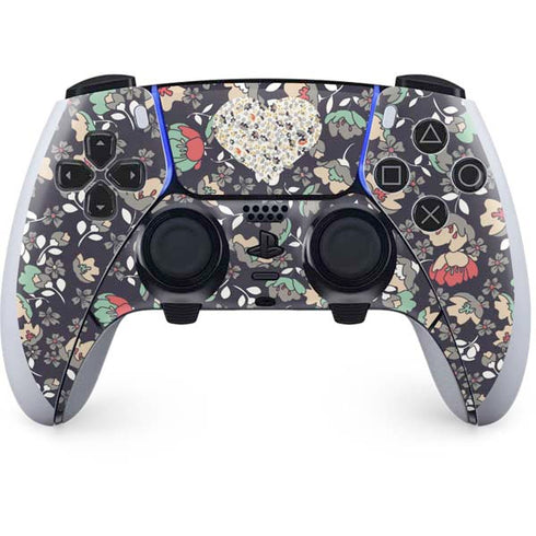 Floral Heart PlayStation PS5 Skins