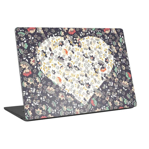 Floral Heart Laptop Skins